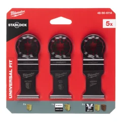 Milwaukee 48906114 Multitool Starlock hout bladenset (5-delig)