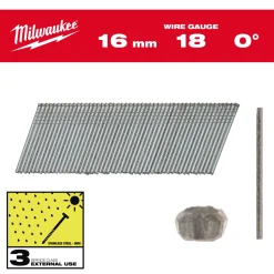 Milwaukee 4932492557 Nagels brad Inox 18G/16mm/SC3-10kpc