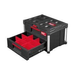 Milwaukee 4932472129 Packout gereedschapskoffer met 2 lades