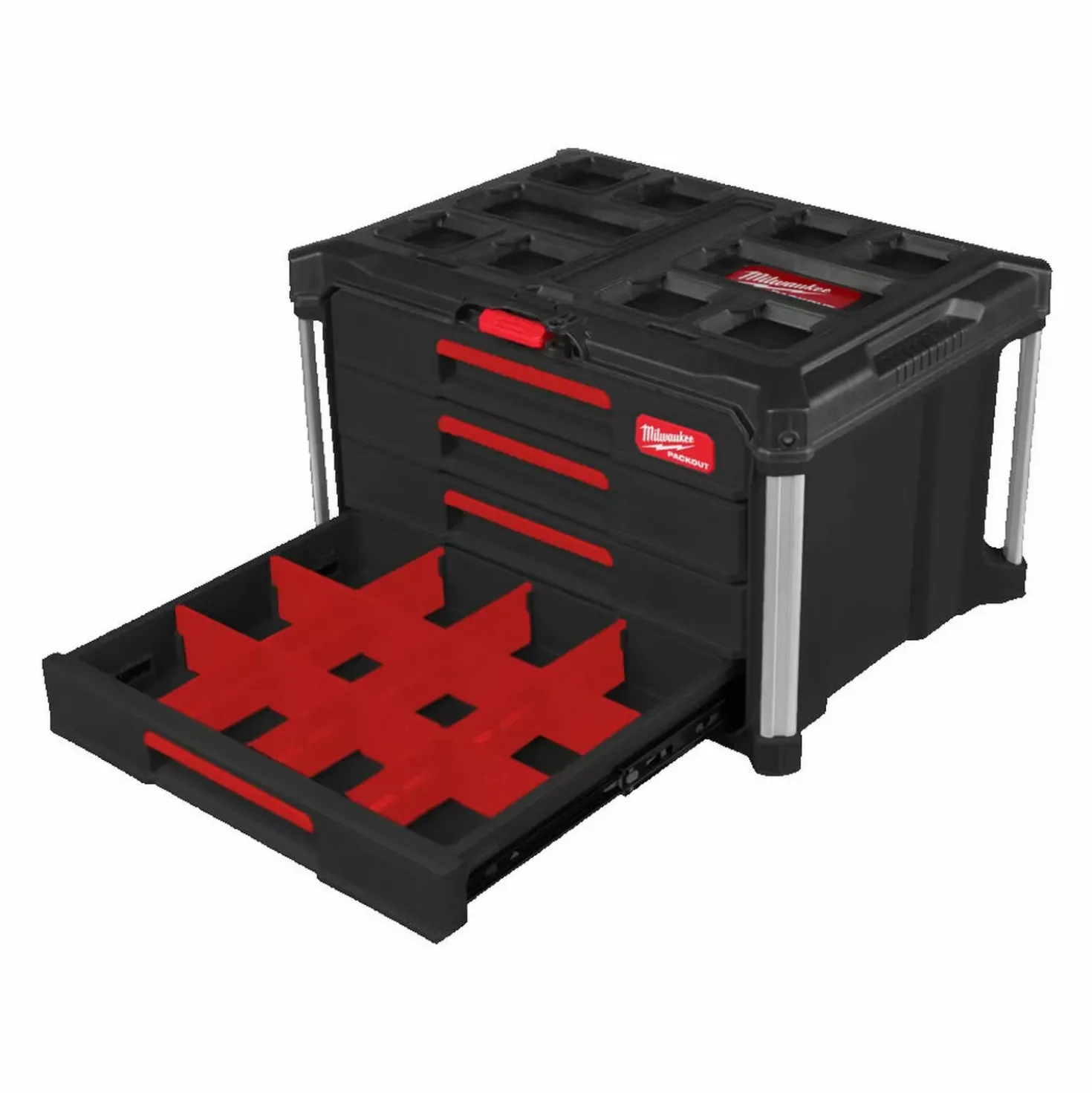 Milwaukee 4932493189 Packout gereedschapskoffer met 4 lades