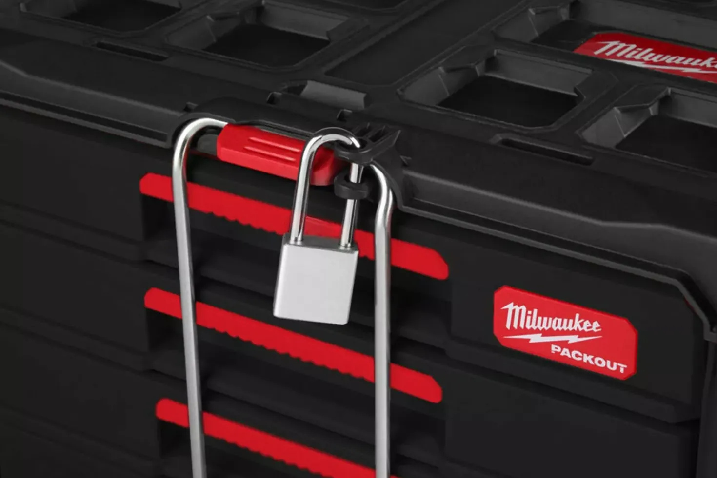 Milwaukee 4932493189 Packout gereedschapskoffer met 4 lades