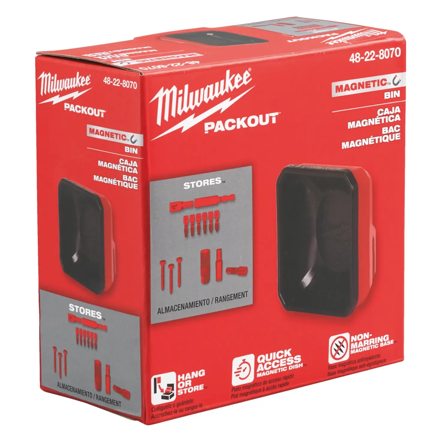 Milwaukee 4932493380 Packout magnetische bakjes 10x10 cm