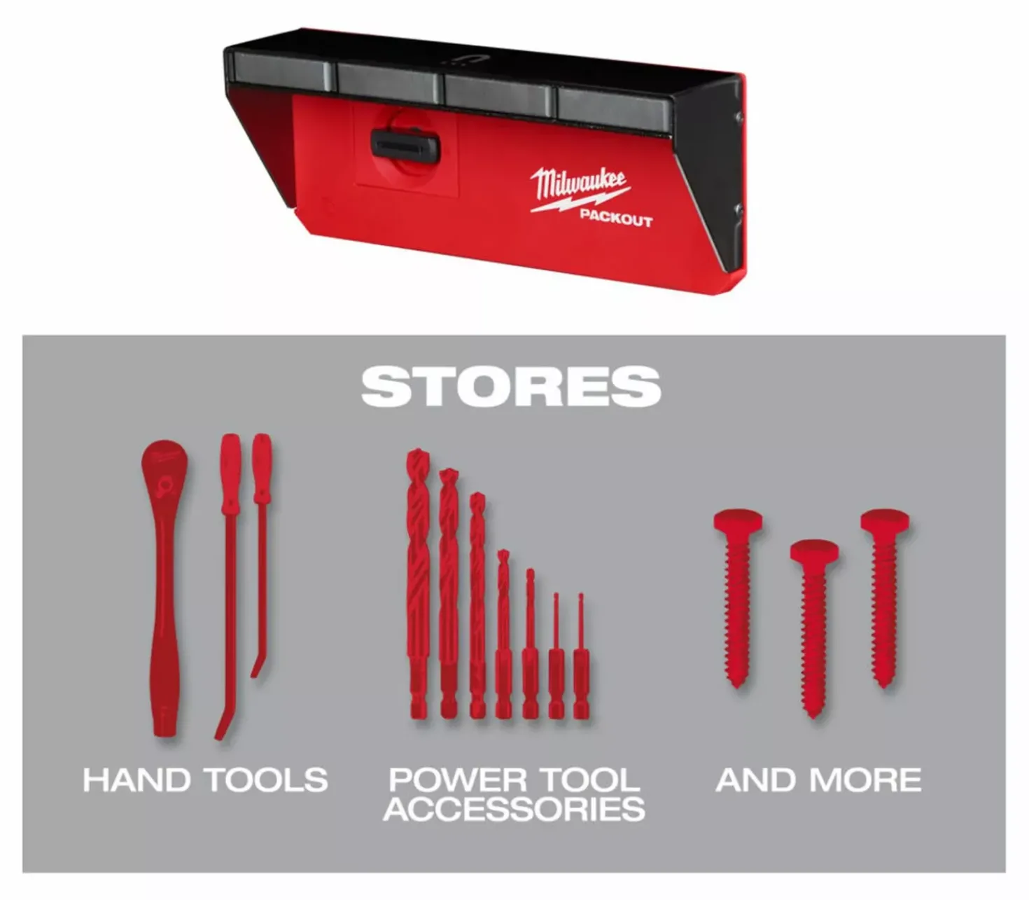 Milwaukee 4932493378 Packout magnetisch rek