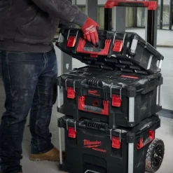 Milwaukee 4932464244 Packout 1 + 2 + 3 Opbergkoffer complete set