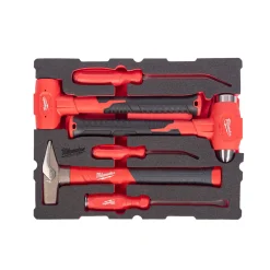 Milwaukee 4932501875 PACKOUT Sloopgereedschapset in foam Inlay - 6-delig