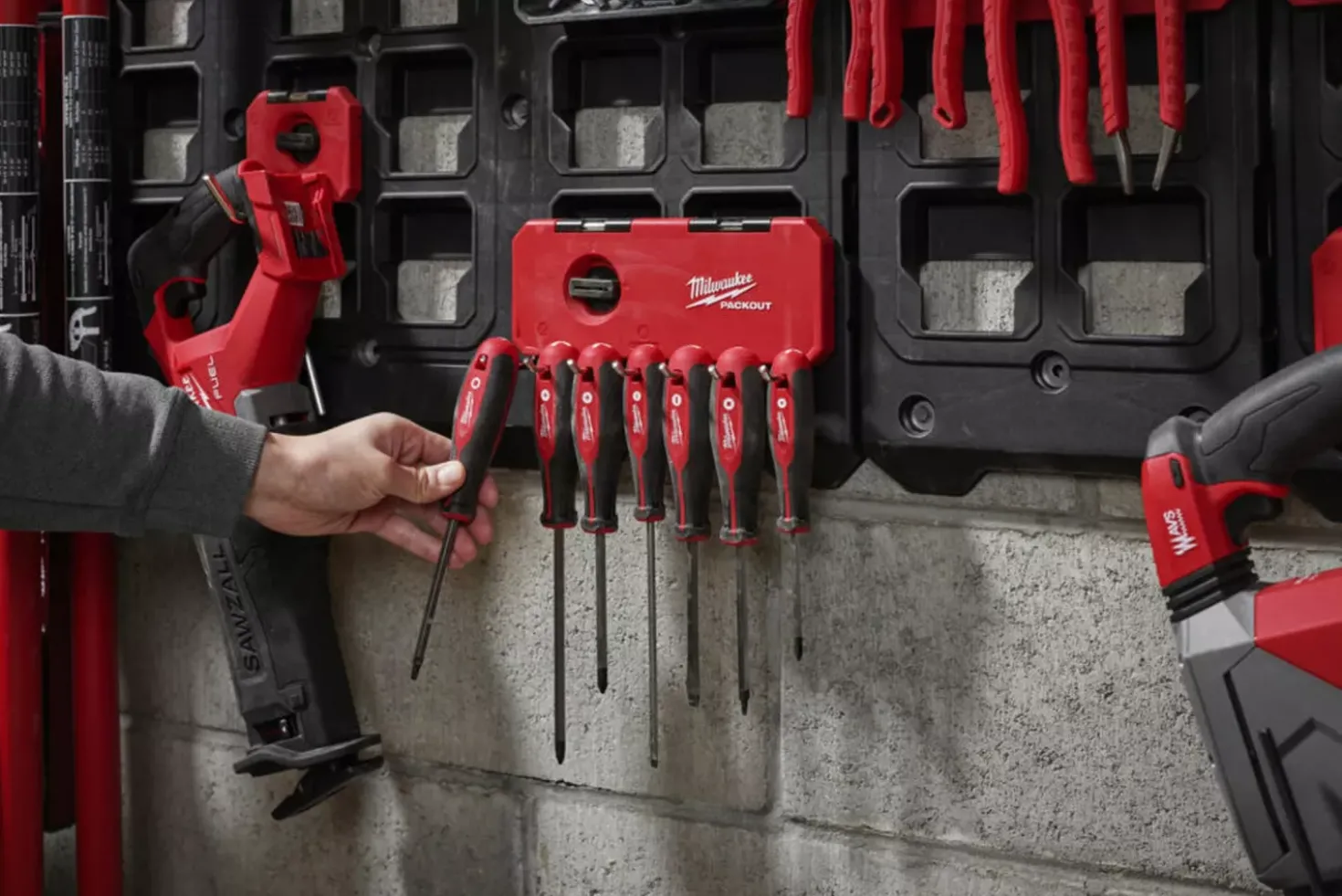 Milwaukee 4932493384 Packout smalle haken rij
