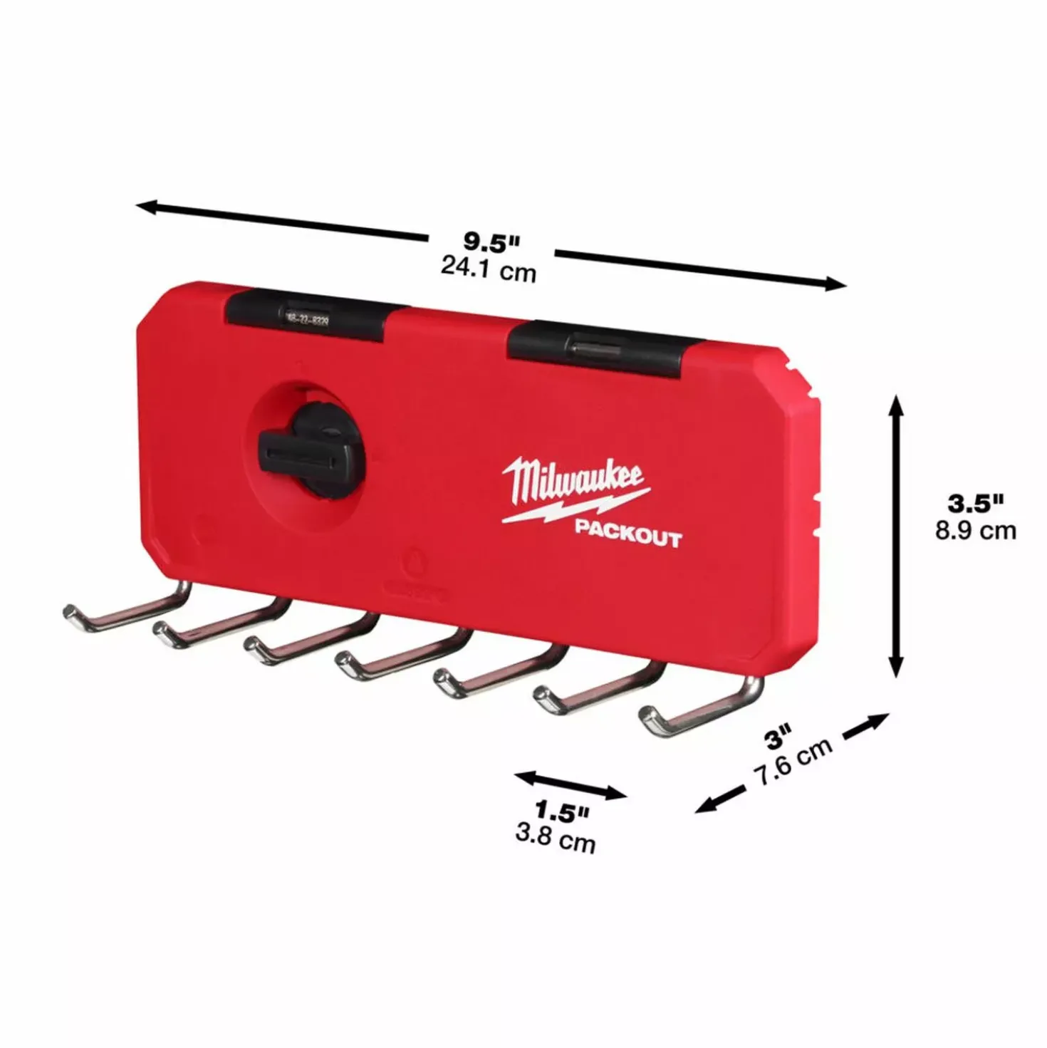 Milwaukee 4932493384 Packout smalle haken rij