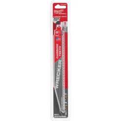 Milwaukee 48475542 Sawzall Reciprozaagblad mat. Carbide WRECKER - 230 x 6TPI - multi - 5st