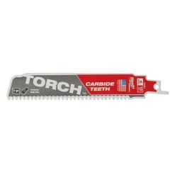 Milwaukee 48475551 Sawzall Reciprozaagblad TCT TORCH Carbide - 150 x 10TPI - metaal - 5st