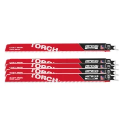 Milwaukee 48476553 Sawzall Reciprozaagblad TCT TORCH NITRUS - 300 x 10TPI - metaal - 5st