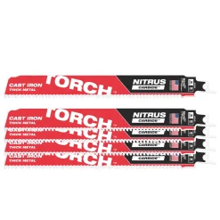 Milwaukee 48475562 Sawzall Reciprozaagblad TCT TORCH NITRUS - 230 x 8TPI - metaal - 5st