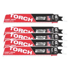 Milwaukee 48476551 Sawzall Reciprozaagblad TCT TORCH NITRUS - 150 x 10TPI - metaal - 5st