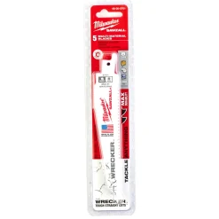Milwaukee 48475701 Sawzall Reciprozaagblad Wrecker - 150 x 7/11TPI - multi mat. - 5st