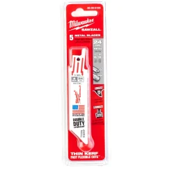 Milwaukee 48475185 Sawzall Reciprozaagblad Thin Kerf - 100 x 25TPI - metaal - 5st