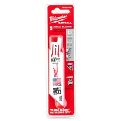 Milwaukee 48475181 Sawzall Reciprozaagblad Thin Kerf - 100 x 14TPI - metaal - 5st