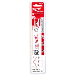 Milwaukee 48475784 Sawzall Reciprozaagblad Heavy Duty TORCH - 150 x 18TPI - metaal - 5st