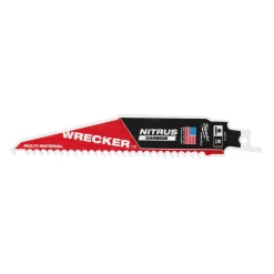 Milwaukee 48475571 Sawzall Reciprozaagblad WRECKER NITRUS Carbide - 150 x 6TPI - multi mat. - 5st