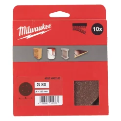 Milwaukee 4932492209 Schuurpapier voor vlakschuurmachines 150/6 HL G80 - 10 stuks
