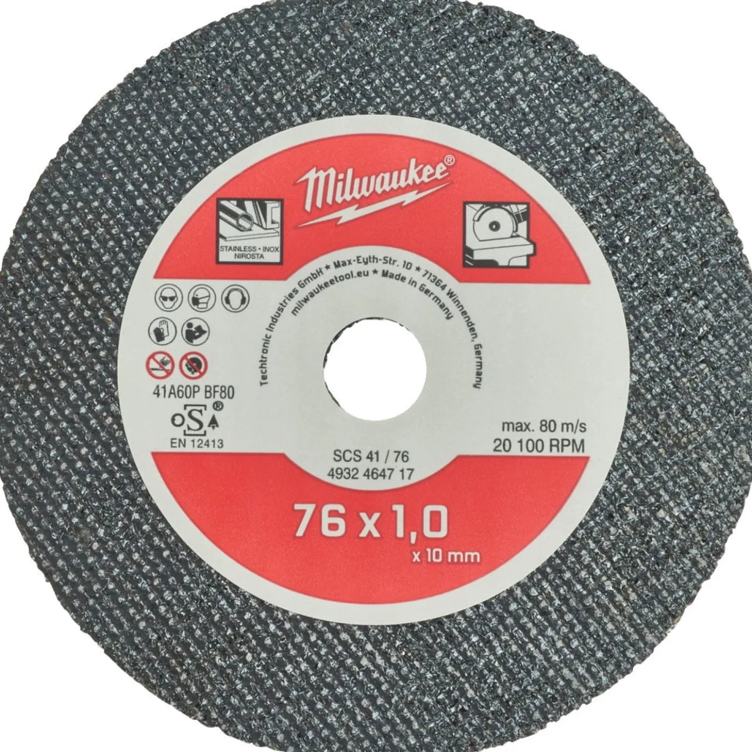 Milwaukee 4932464717 Snijschijf SCS41 - (3st) / 76 - 5pc