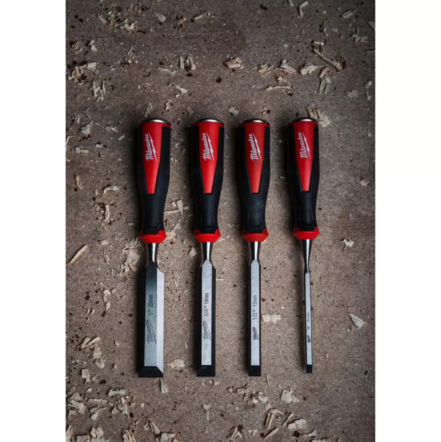 Milwaukee 4932479897 Steekbeitel Set (6,13,19,25mm) (4-delig)