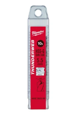 Milwaukee 4932352390 Thunderweb HSS-G Metaalboor - 6 x 57 x 93mm (10st)