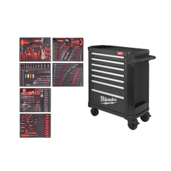 Milwaukee 4932500745 TOOLGUARD Stalen Gereedschapswagen gevuld - 337-delig - 7 laden - 30" / 78 cm