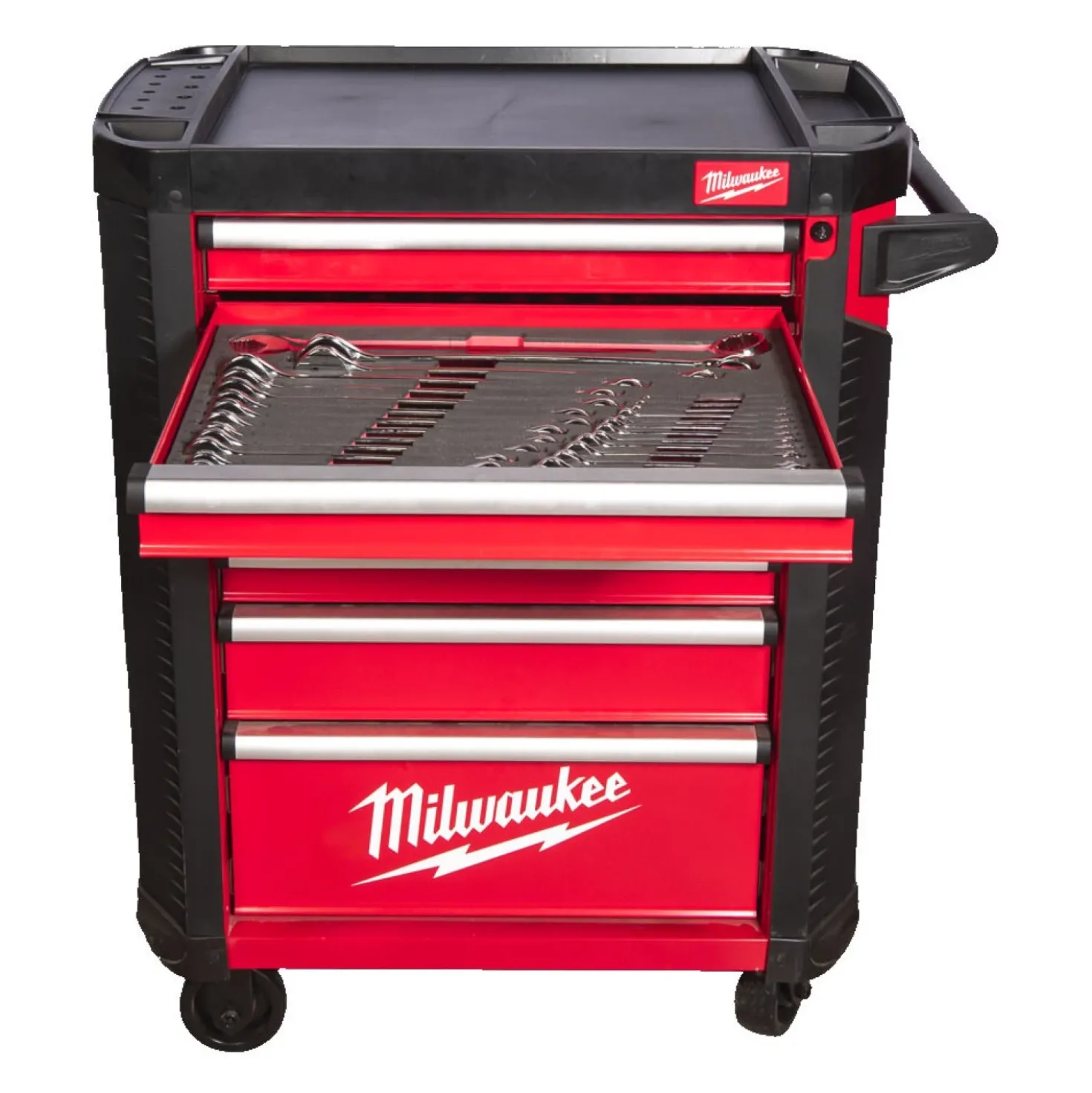 Milwaukee 4932498185 TOOLGUARD Stalen Gereedschapswagen gevuld - 206-delig - 7 laden - 30˝ / 78 cm