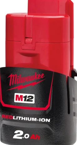 Milwaukee 12V Li-Ion accu starterset (2x 2.0Ah) + lader