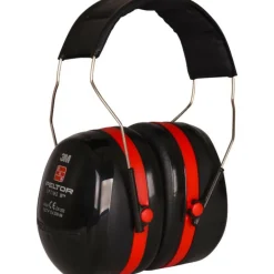 3M Peltor H540 Optime lll Gehoorkap met hoofdbeugel - Zwart/Rood