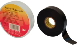 3M Scotch Super 33+ Vinyl Electro-Isolatieband Zwart - 20m x 19mm