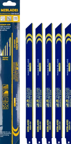 Multizaag MZBIM-436 Reciprozaagblad Bimetaal - 5 stuks