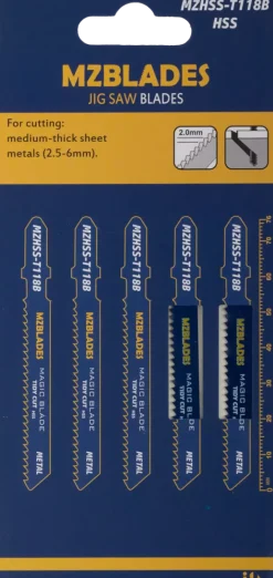 Multizaag MZHSS-T118B Decoupeerzaagblad Metaal - 5 stuks
