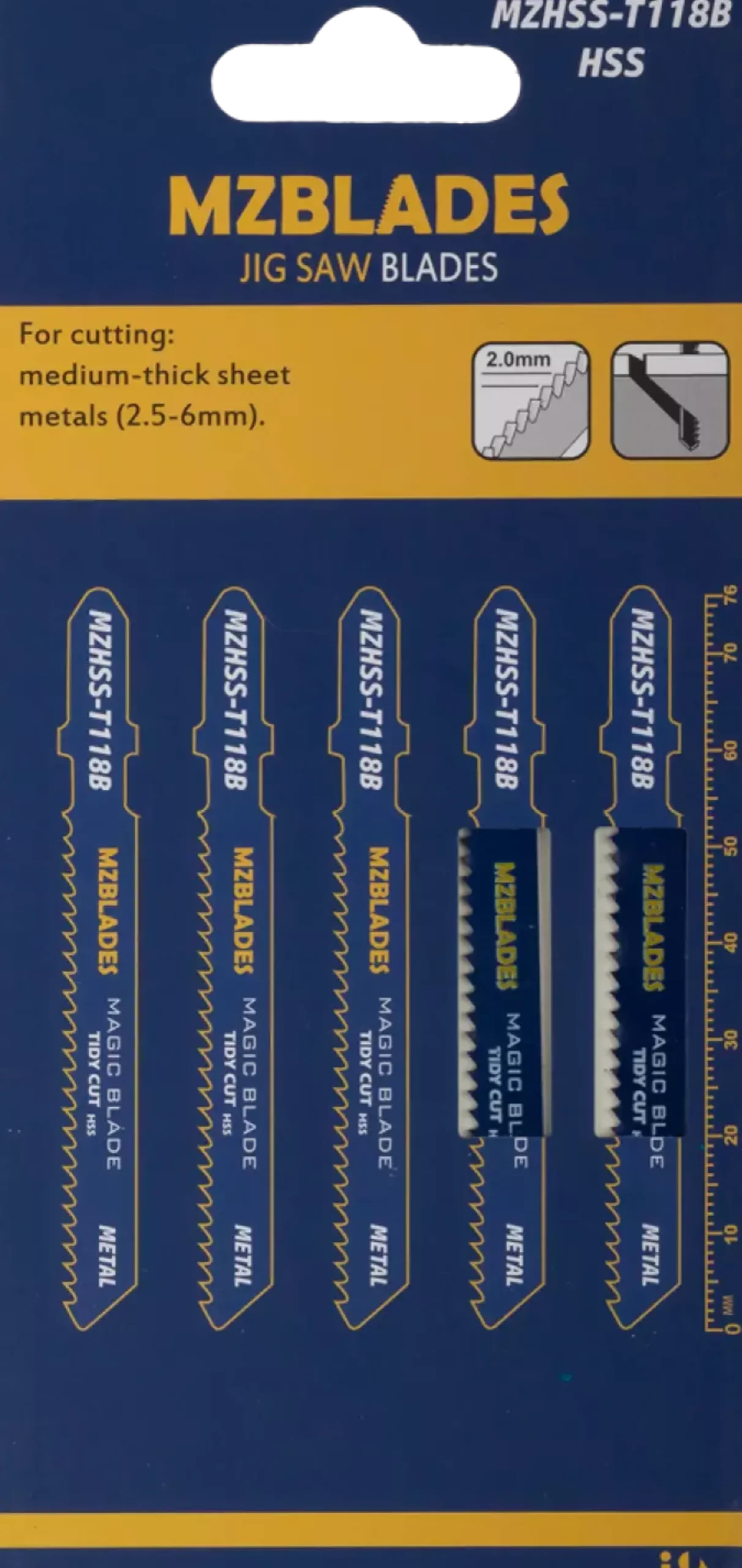 Multizaag MZHSS-T118B Decoupeerzaagblad Metaal - 5 stuks