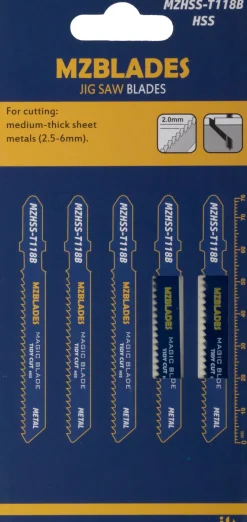 Multizaag MZHSS-T118B Decoupeerzaagblad Metaal - 5 stuks