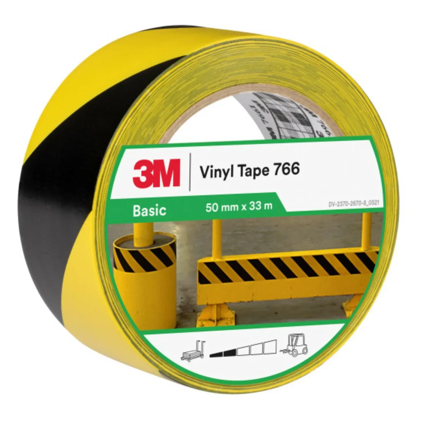 3M 766 Waarschuwingsmarketingtape