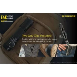 Nitecore E4K Zaklamp - 4400Lm - oplaadbaar