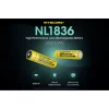 Nitecore NL1836 Oplaadbare 18650 Li-Ion batterij 3600mAh
