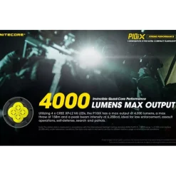 Nitecore P10ix Zaklamp - 4000Lm - oplaadbaar