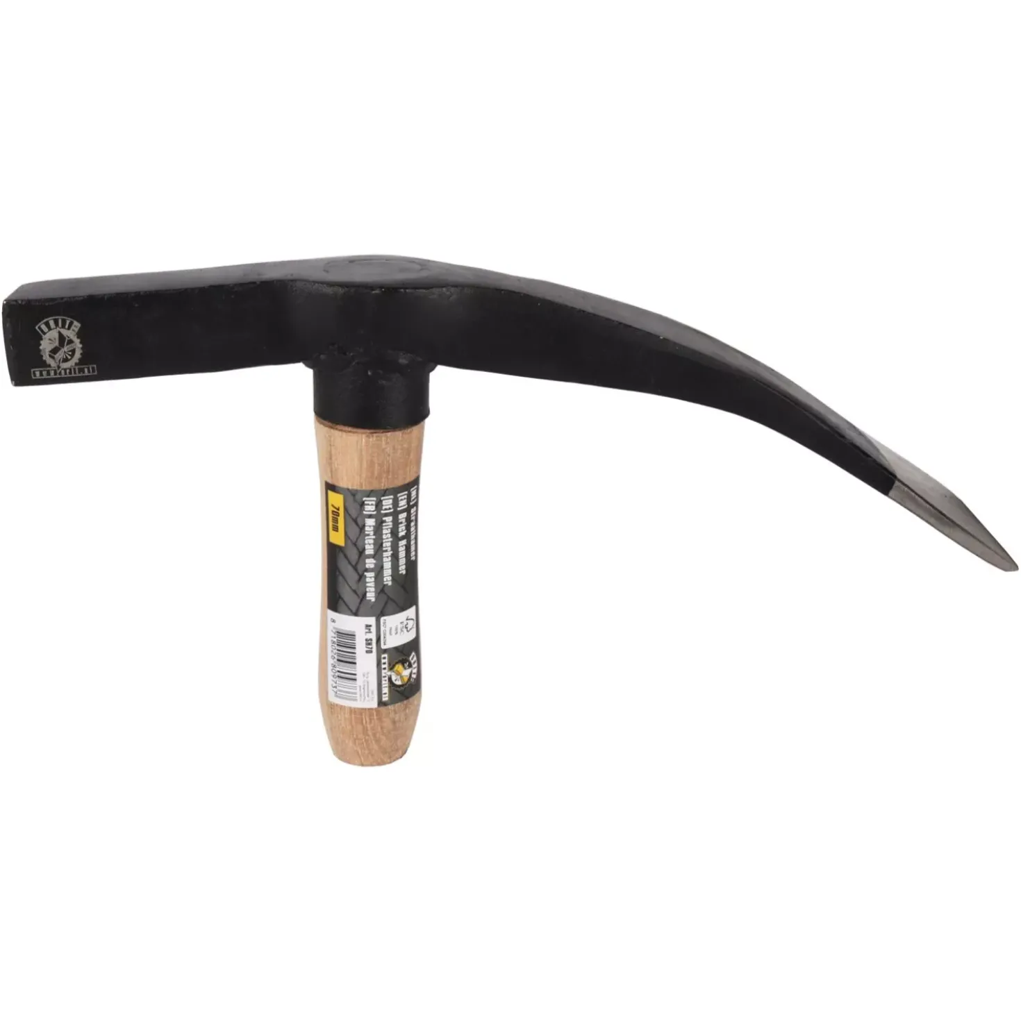 Orit SH70 Straathamer - houten handgreep - 70mm