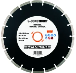 Perfectmate EPU0603 Diamantdoorslijpschijf S-Construct Universeel - 230 x 22,23mm