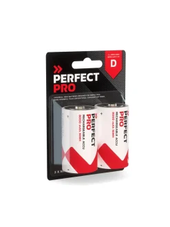 PerfectPro B-D2 Batterij NiMH 8000 mAh, 2 stuks D