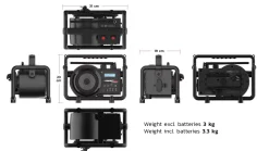PerfectPro DBX3 DABBOX Bouwradio - FM RDS / DAB+ - AUX-in - bluetooth - werkt op netstroom en batterij