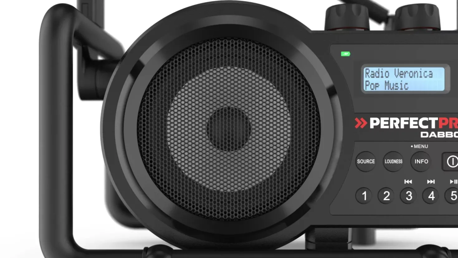 PerfectPro DBX3 DABBOX Bouwradio - FM RDS / DAB+ - AUX-in - bluetooth - werkt op netstroom en batterij