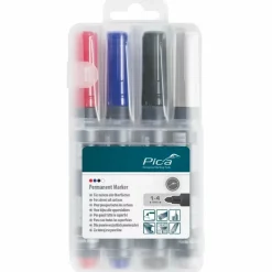 Pica Classic 520/04 Permanent Marker in 4 kleuren - ronde punt