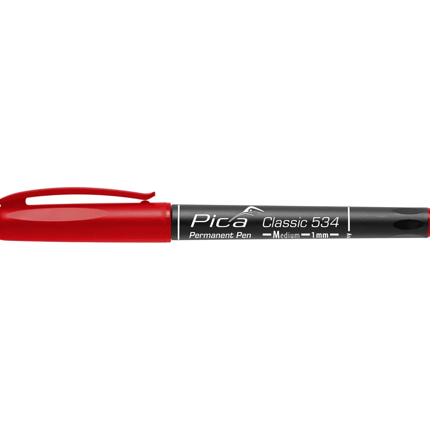Pica 534/40 Classic Permanent Pen - Rond - Rood - 1mm