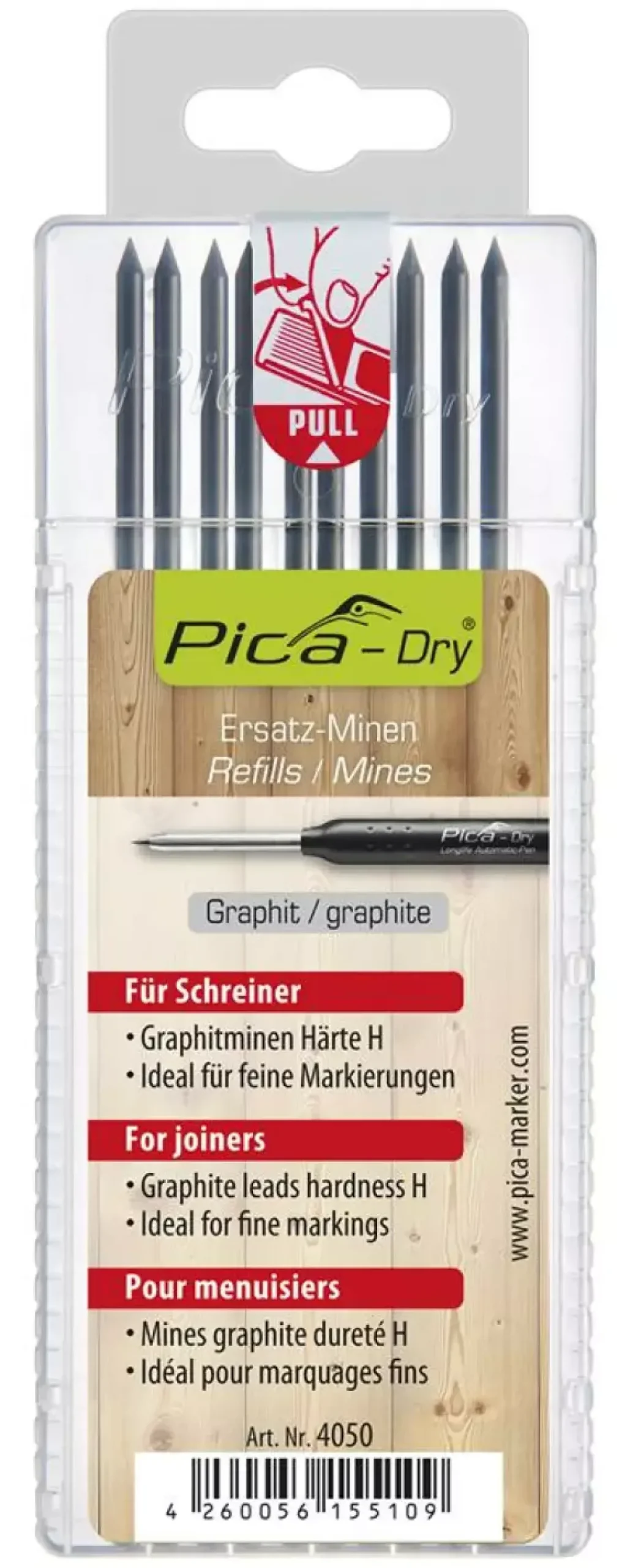 Pica 4050 Dry Navulling in blister - Timmerlieden/Meubelmakers (10st)