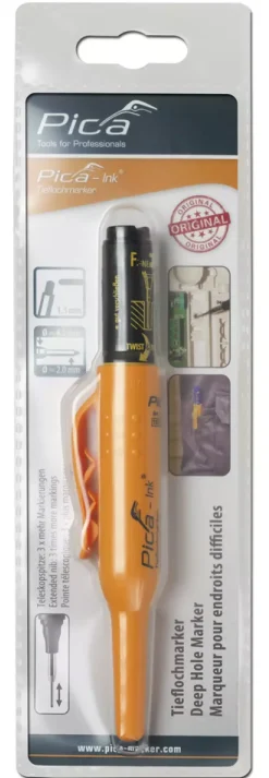 Pica 150/46 Ink Markeerstift voor diepe gaten in blister - Zwart