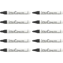 Pica 524/46 Lakmarker - Rond - Zwart - 2-4mm (10st)
