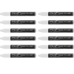 Pica 590/52 Markeerkrijt Pro - Wit - 12x120mm (12st)