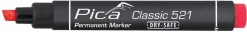 Pica 521/40 Permanent Marker - Beitel - Rood - 2-6mm (10st)